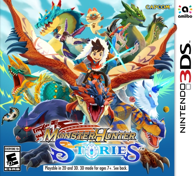 Monster Hunter Stories US box art 3DS 02
